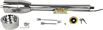 28" GM Tilt Manual Style Steering Column Manual with 9 Hole Wheel Adapter & Key