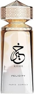 Khair Felicity Perfume - 3.4 fl oz | Sparkling, Joyful Unisex Perfume with Champagne, Cassis, Rose, Vanilla, Musk | Sparkling, Joyful, Unisex