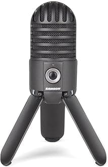 Samson Meteor USB Studio Cardioid Microphone - Titanium Black