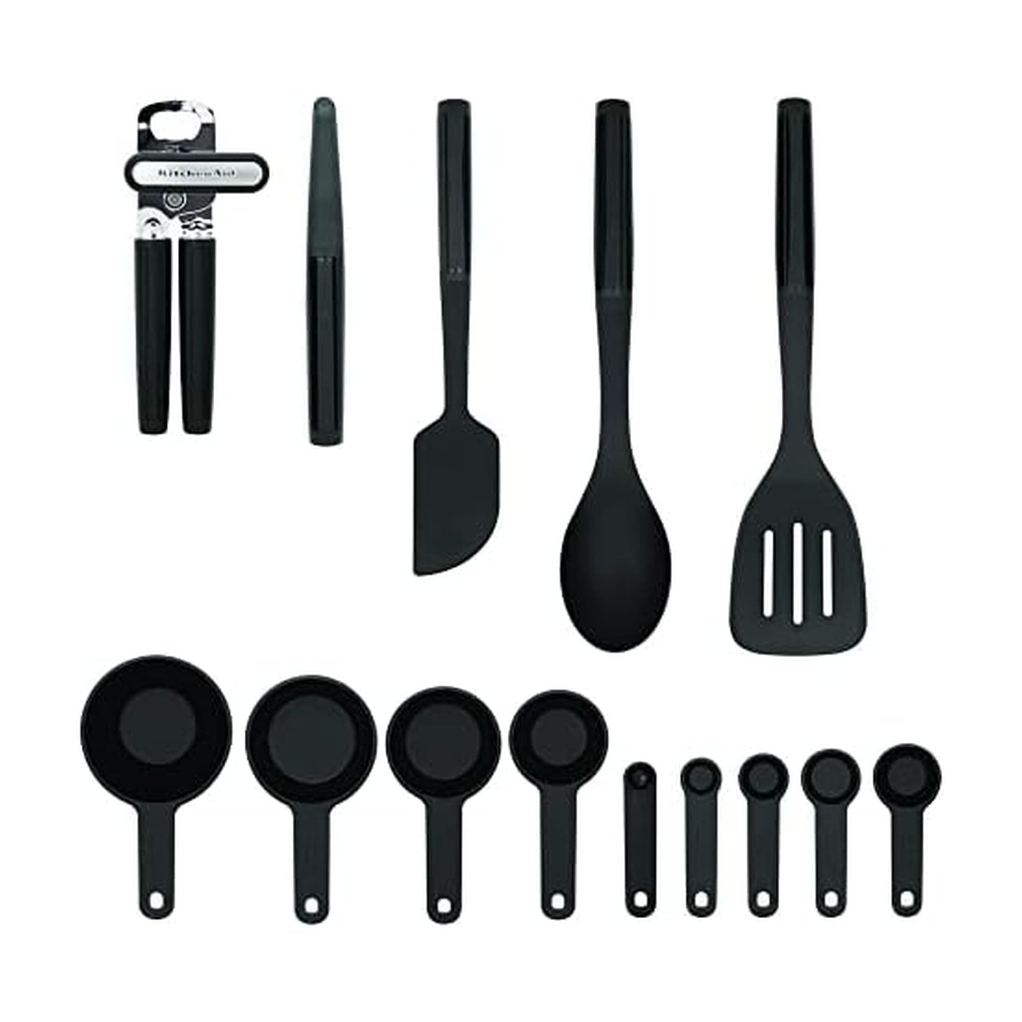 Universal Tool and Gadget Set, 14 Piece, Black
