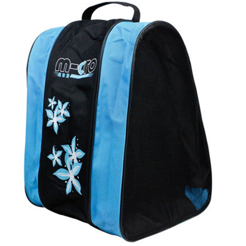 Meiwo Skate Bag Roller Ice/Roller three-tier package triangular shoulder Skating Bag Oxford Lightweight Carry Sport Bag for kids boys girls,blue