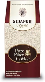 Sidapur Pure Filter Coffee - Roast & Ground (Powder) 100% Coffee, 0% Chicory (200), Packet