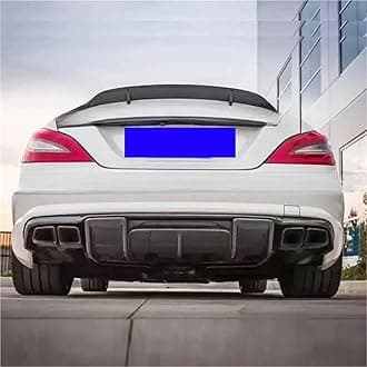 Compatible With Mercedes Benz CLS Class W218 CLS350 CLS63 AMG Bumper Carbon Fiber Rear Trunk Diffuser 2011~2014(FRP GLOSSY BLACK)
