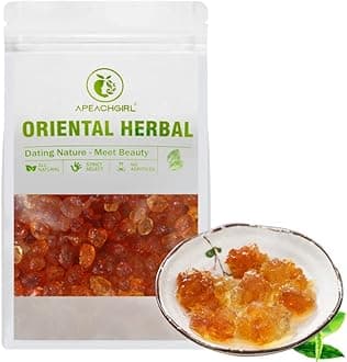 APEACHGIRL Yunnan Premium Natural Wild Peach Gum (16 oz / 1LB), Edible Gum, Health and Beauty Leisure Dessert, Resealable Bag