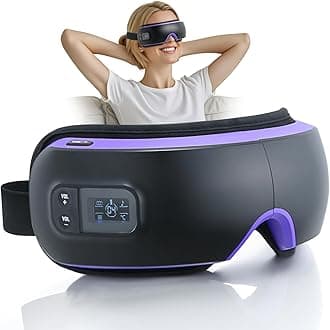 OSITO Eye Massager with Heat,Eye Massage Mask with Compression,Rechargeable Eye Massager for Dark Circles Eye Dry Eye Strain Eye Bags and Improve Sleep, Ideal Gift for Women/Men