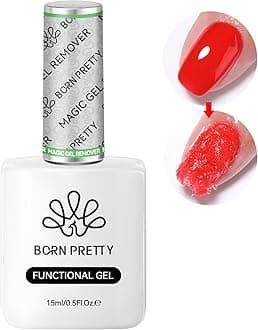 BORN PRETTYMagic Gel Nail Polish Remover 15ml Soak-Off Quick Gel Polish Remover 2-3 Minutes Easily Professional Remover Nail Gel Polish, Gel Polish Remover for Nails