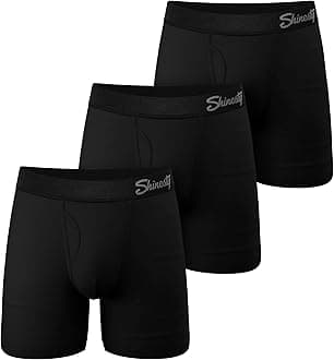 Shinesty Boxer Briefs for Men Pack of 3 - Hammock Support Pouch Underwear for Men with Fly