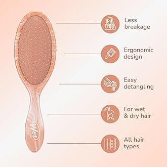 Wet Brush Original Detangler Hair Brush, Pink (Watercolor Waves), Ultra-Soft IntelliFlex Bristles, Detangling Bristles Glide Through Tangles (Wet Dry & Damaged Hair), Women & Men (Pack of 2)