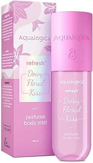 Aqualogica Refresh+ Dewy Floral Kiss Perfume Body Mist with Zemea & Hyaluronic Acid Long- Lasting Fragrance Fresh Floral Fragrance Double Duty Mist for Hair & Body Non-Irritating & Hydrating 150 ml