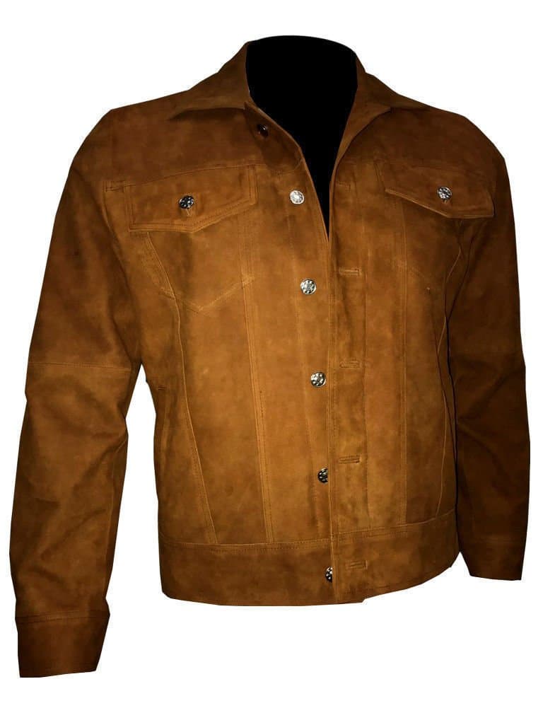Logan (Wolverine) 2017 Hugh Jackman Leather Jacket (Medium, Brown)