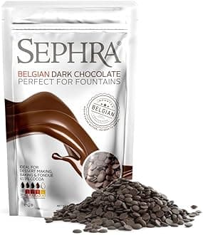 Sephra Fountain-ready Belgian Dark Chocolate 2lb Bag - Ideal for Melting
