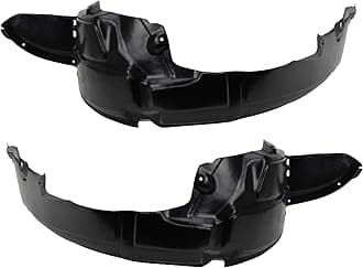 TRQ Front Inner Fender Liner Set Compatible with 2012-2013 Hyundai Accent HY1248122 HY1249122