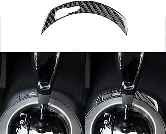 Car Automatic Gear Shift Lock Release Panel Decal Carbon Fiber Sticker Compatible with Hyundai Veloster 2012 2013 2014 2015 2016 2017 Black Accessories