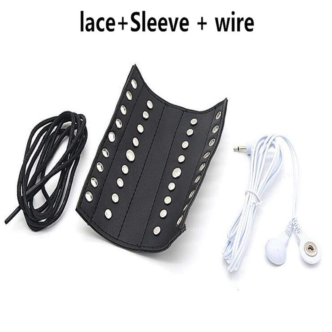 Bath Toys Wireless Remote Control Electric Shock Sleeve Pulse Current Exercise Funny Man Products,Sleeve