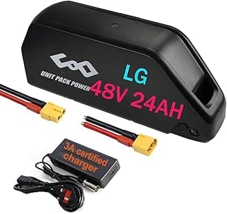 Ebike battery 48V 24AH LGcell Lithium battery 40A BMS for 48V 1500W 1000W 750W 500W Motor, Ba fang, AW, most Ebike conversion kit