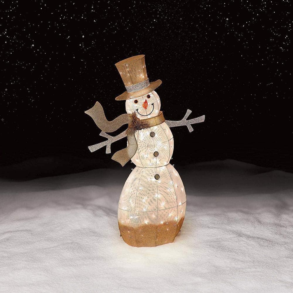 Jaclyn Smith 52In 150L Snowman Gradient Gold