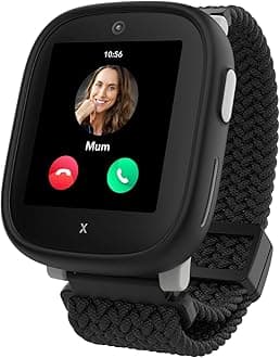 XPLORA X6 Play - Watch Phone for Children (4G) - Calls, Messages, Kids School Mode, SOS Function, GPS Location, Camera and Pedometer - Including 3 months free subscription (BLACK)
