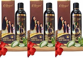 Mariyas Herbal Handmade Natural Hair Care Oil 600ml (3x200ml)