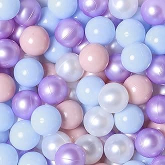 GOGOSO Ball Pits Balls Toddlers 50 100 200 500 Plastics Shape Ball Non-Phthalate Non-BPA Non-Toxic 2.2-Inch Crush Proof Play Balls