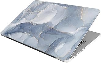 Laptop Skin Stickers HD Quality Sticker for Laptops Upto 15.6" (Dustproof|Waterproof|Scratchproof|Reusable) - Navy Marble Ron