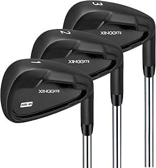 XM-01 Individual Golf Irons or Golf Irons Set - Premium Men Golf Club Iron with Steel Shaft for Right Hand Golfers Stiff Flex