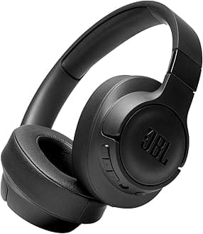 JBL Tune 710BT Bluetooth Wireless Over-Ear Headphones with Microphone - Black (Renewed)