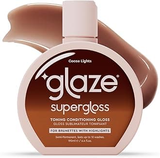 Supergloss Conditioning Hair Gloss – For Brown Hair with or w/out Highights – Adds Shine & Boosts Color, Semi-Permanent Color-Depositing Mask – 190ml