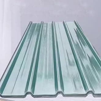 2mm Thick FRP Daylighting Panels,Clear Roof Sheet,1/3/4/6/8/10/12/15/18 Pcs Corrugated Roofing Sheets,Fiberglass Daylighting Panels,Greenhouse Rainproof Board,Easy to Cut (0.9x1.1m/35x43in,4 Pcs)