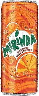 Mirinda Orange Soft Drink Can, 250ml