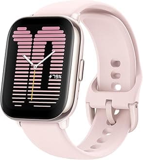 Amazfit Active Smart Watch 42mm,with AI Fitness & Sleep Coach, GPS, Alexa-Enabled & Bluetooth Calling & Music, 14 Day Battery, Fitness Tracker with 120+ Sports Modes, for Android & iPhone, Pink