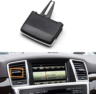 NCOUUOCN1668300154 Front Rear Dash Air Conditioner Ac Vent Grille Tab Clip Slider compatible with Mercedes Benz M GL ML GLE GLS W166 W292 2011-2019 (Center Right/Left)