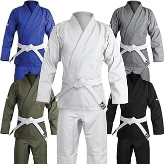 Hawk Sports Brazilian Jiu Jitsu Gi for Men and Women with Jacket, Pants, and White Belt for Martial Arts Training