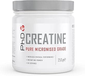 – PhD Nutrition 100% Micronised Creatine Monohydrate Powder | Improved Strength and Performance During Exercise, 250g