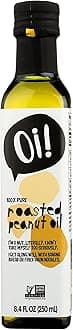 Oi! Roasted Peanut Oil 8.4 oz, Non-GMO, Gluten Free for Cooking, Baking and Grilling