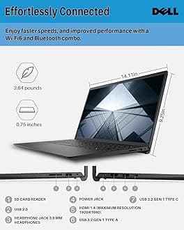 Dell Inspiron 15 3530 Touchscreen Laptop Computer, 15.6 Inch FHD Anti Glare Screen, Intel 10 Cores i7-1355U, 32 GB RAM, 1 TB SSD, Wi-Fi 6, Win11 Pro & MS Office Pro Lifetime License, Accessories