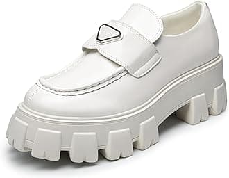 DREAM PAIRSWomen's Chunky Loafers Platform Comfortable Slip-On Dressy Business Casual Fashion Outfit Loafer Shoes