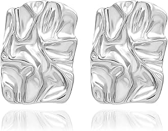 Chunky Gold/Silver Earrings for Women Trendy Knot Link Earrings Geometry Drop Dangle Earrings Statement Stud Earrings Fashion Jewelry Gift