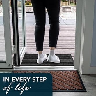 ubdyo - Extra Durable Doormat - Dirt Trapper Mats for Outdoor - Non-Slip Outdoor Floor Mats - Flat Front Door Mat 47" x 32" - Doormat - Entrance Rug - Door Mats for