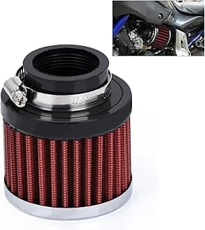PTNHZ Universal Red Neck 1.5" 38mm Car High Flow Cold Air Intake Air Filter Power Intake Air Inlet System Air Cleaner