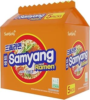 Samyang Ramen Noodles, 5 X 120 Gm
