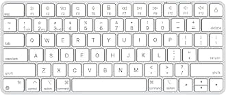 Wireless Keyboard for Mac, Bluetooth/2.4G USB Dual-Channel Connection, Multi Device, Mini Size, Rechargeable Bluetooth Keyboard for Mac Compatible with iMac, iPad, iPhone, MacBook Air/Pro