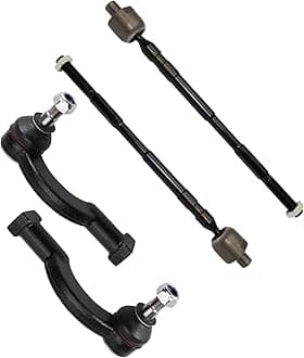 TRQ Front Tie Rod Set Compatible with 2015-2018 Subaru Legacy Outback