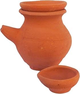 Handmade Karwa Chauth Lota for Pooja | Mitti Karwa, Lota (Brown) Pack of 1