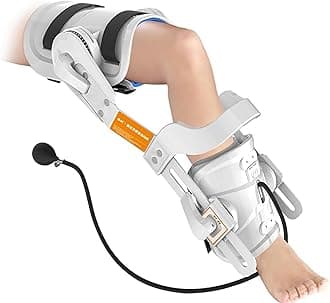 Knee Joint Rehabilitation Training Device, Leg Knee Home Exerciser-10°-140°Flexion/Extension Bidirectionaltraininge Lower Limb Stiffness Bending Straightening Large Angle