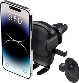 iOttie Easy One Touch Advanced Air Vent Car Phone Mount - Universal Cell Phone Holder for iPhone, Google, Samsung, Moto, LG, and All Other Smartphones