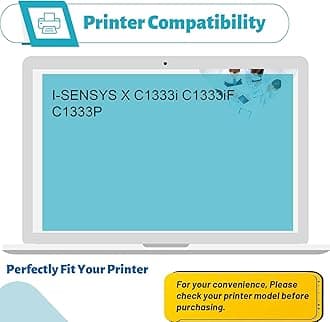 T12 Toner Cartridge Replacement Compatible for Canon I-SENSYS X C1333i C1333iF C1333P Printer (2Pack Black)