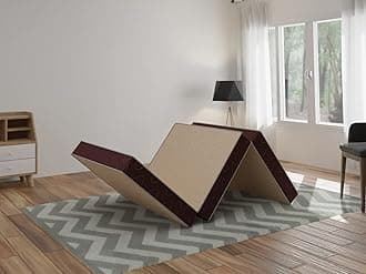 Comforto Folding Foam Mattress - Single Size (72 x 36 x 4 Inches, Beige)