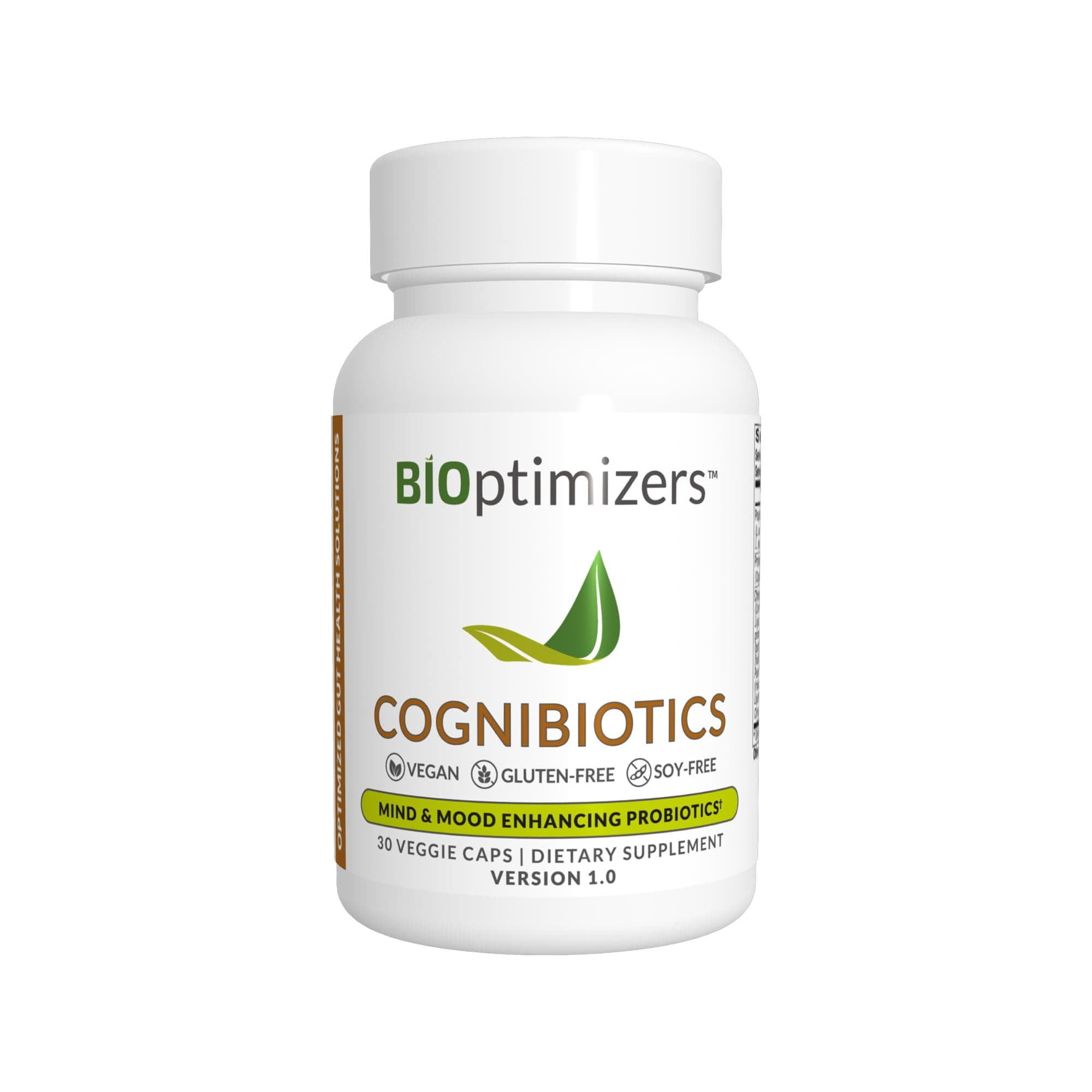 Cognibiotics Probiotic Brain Supplement - Helps Support Mood, Better Focus, Memory, Mental Clarity - 30 Capsules