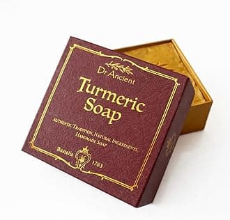 Turmeric Soap Bar – Signature Gift Box Edition – Handmade Botanical Soap with Natural Oils – 140g Luxury Self-Care Gift