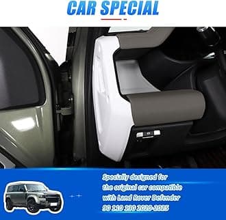 Car Central Control Both Sides Decorative Strips Sticker for Land Rover Defender 2020-2025 90 110 130 Interior Accessories (White)